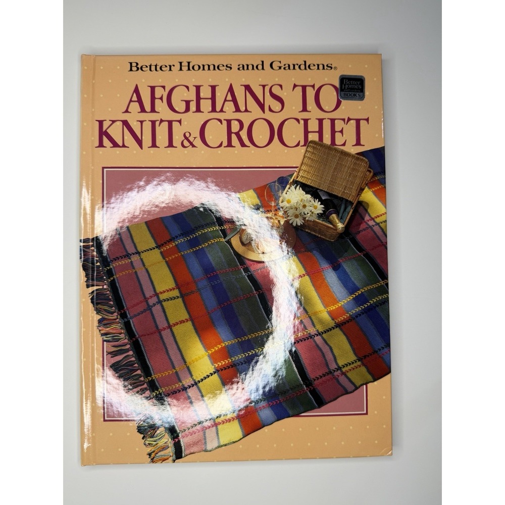 Better Homes and Gardens, Knitting Crochet Afghans Pattern Book 1986